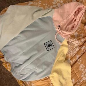 Teddy Fresh Color Block Hoodie